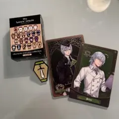 ディズニー ツイステッドワンダーランド シルバー ピンバッチ ウエハース カード