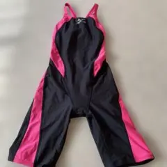 Mizuno 練習用水着 黒/ピンク スリムフィット