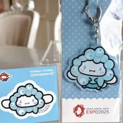 シナモロール2点 セット ・アクリルキーホルダー(カラー立ち) ・ステッカー