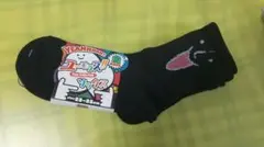 【最終価格】【未使用】ユーモラス!!ソックス 黒ソックス 23-25cm 2足組