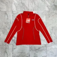 ノースフェイス　ハーフジップシャツ　サミットシリーズ　レディース M　レッド