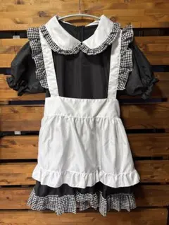 メイドコスプレ　ギンガムチェック