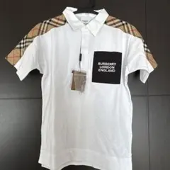BURBERRY チェック柄袖 ポロシャツ