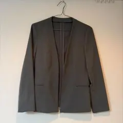 SUIT SELECT ノーカラージャケット 7号 グレーのサムネイル