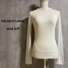 HELMUT LANG 米国製 リネン混紡 シアー長袖シャツ カットソー