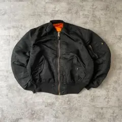 90s アメリカ軍 民間 Alpha Black L USA製