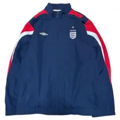 激レア！ サッカー イングランド代表 アンブロ ネイビー ウィンドブレーカー M 激レア！ サッカー イングランド代表 アンブロ ネイビー ウィンド