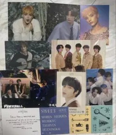 TXT ヒュニンカイ トレカ ポストカード ステッカー セット