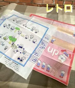 【昭和レトロ】　ナフキン　2枚セット ねこ　HAPPY CATS