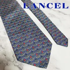 N72【美品】LANCEL PARIS★ネクタイ シルク100% フランス製のサムネイル