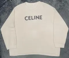 期間限定！値下げ中！】CELINE スタッズロゴ リブ編みニット