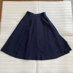 GLACIER ネイビー フレアスカート ひざ丈のサムネイル
