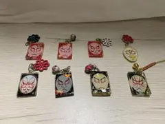 ⬜︎ハンドメイド　チャーム　ストラップ　まとめ売り　歌舞伎