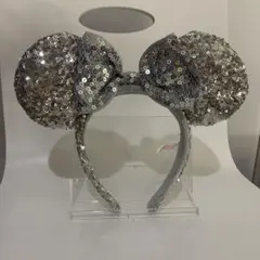 ディズニー ミッキー耳カチューシャ シルバー