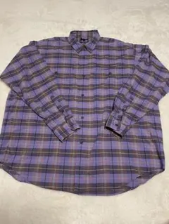 メ*ロ様 美品【BEAMS】ビックシルエットチェック柄長袖シャツL