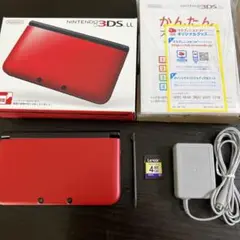 【極美品】ニンテンドー3DS LL 本体 レッド×ブラック箱取説SDカード付き
