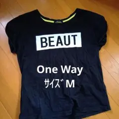one way ブラック Tシャツ BEAUT 郵宅のサムネイル
