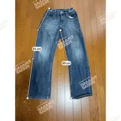 【美品です‼️ユニクロ】子供用デニム長ズボン 130cm