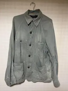 90sラルフローレン カバーオール　ダメージ加工　チェンジボタン　ヴィンテージ 90sラルフローレン カバーオール ダメージ加工 チェンジボタン