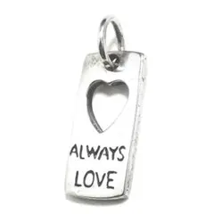 プレート　ハート　シルバー925 シルバーネックレスペンダントトップヘッドアクセ