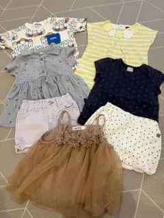 まとめ売り　90 女の子　ベビー　保育園　半袖　夏服　GAP プティマイン　ベベ