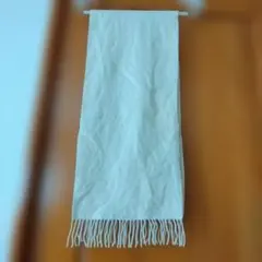 マフラー　ウール　白