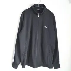 値下げ FILA フィラ トラックジャケット ジャージ LLサイズ ブラック 黒