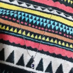 33-8（4）ネックレス　パープルカラー