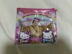 ハローキティ×マツケンサンバ クリアラメポーチ　ピンク