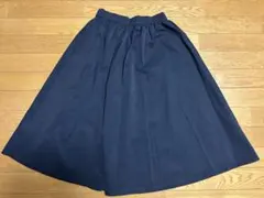 【新品同様】GU ジーユー　ネイビーフレアスカート