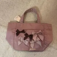 Maison de FLEUR リボン付きトートバッグ