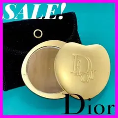 Dior　コンパクトミラー　ノベルティ　手鏡　金色　非売品　中古品　袋付き　匿名