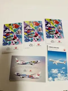 JAL ポストカード ディズニー AIRBUS A350-900