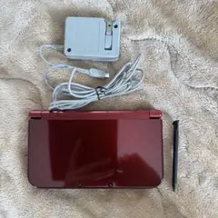 Newニンテンドー3DS LL メタリックレッド 充電器 下画面IPS 動作良好