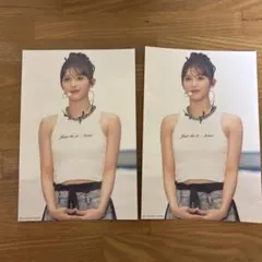 石井蘭 サイン入り ポストカード ME:I ミーアイ ガールズガールズ 直筆