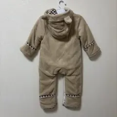 70cm★ベビー服　くまデザイン　フード付きカバーオール