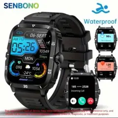 【新品未開封】SENBONO スマートウォッチ 大型ディスプレイ