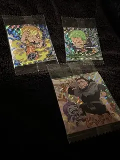 ワンピース ホログラムステッカー 3枚セット サンジ ゾロ