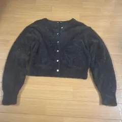 GU キラキラふわふわカーディガン M