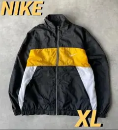 銀タグ 90's NIKE 刺繍 ロゴ入り　ナイロンジャケット　中綿ジャケット