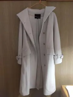 UNTITLED ロングコート サイズ2 ライトグレー