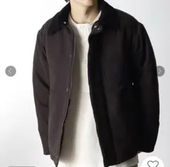 【軽量中綿入り】ヘリンボンブルゾン