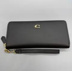 COACH コーチ 長財布 CJ884 シグネチャー ラウンドジップ ブラック