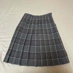 【EASTBOY】7号グレー系チェック柄プリーツスカート