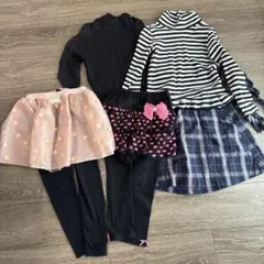 130cm タートルネックとスカートセット5点