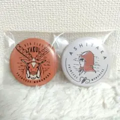 ジブリ　もののけ姫　缶バッチ　コレクション　アシタカ　ヤックル