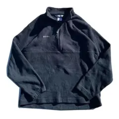 【00s】Columbia ハーフジップ フリースジャケット ネイビー L