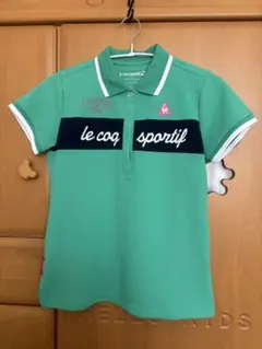 ルコックゴルフ レディース 半袖 ポロシャツ L グリーン系