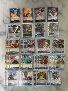 ワンピースカードゲーム 青デッキパーツまとめ売り　SR含むのサムネイル