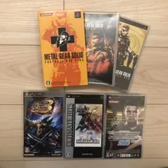 PSP 中古ソフトまとめ売りメタルギアソリッド、モンスターハンターなど5本セット